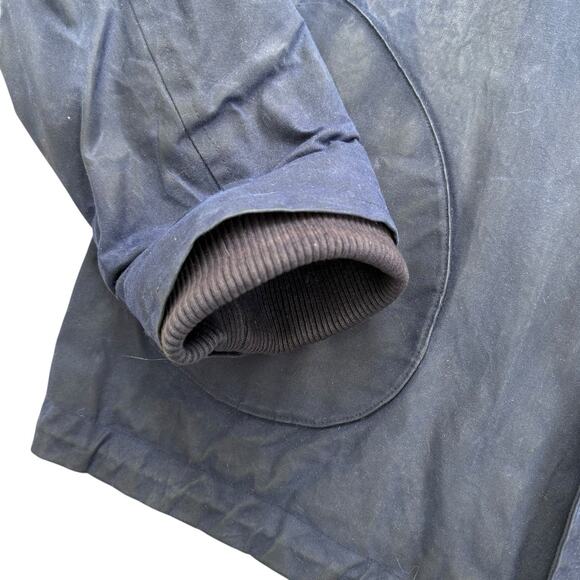 Freemans Sporting Club NYC N1 Deck Jacket Hand-Tailored Waxed Canvas Navy XL - Picture 5 of 7